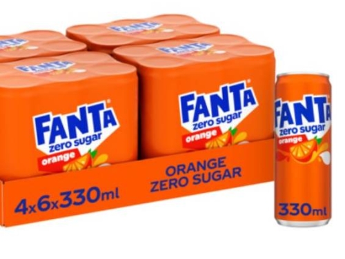 Fanta Zero Orange 33cl 24-pack